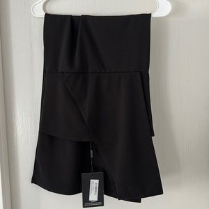 Maternity Black One Shoulder Midi Dress size US 6